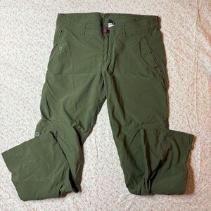 Patagonia Green Hiking Pants with Magenta Accents vintage